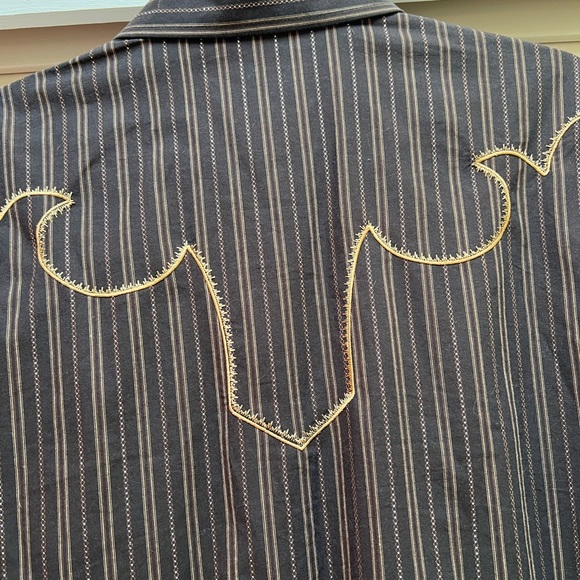 Vintage Panhandle Slim Mens Western Dress Shirt Snap buttons Size Small - Picture 10 of 13
